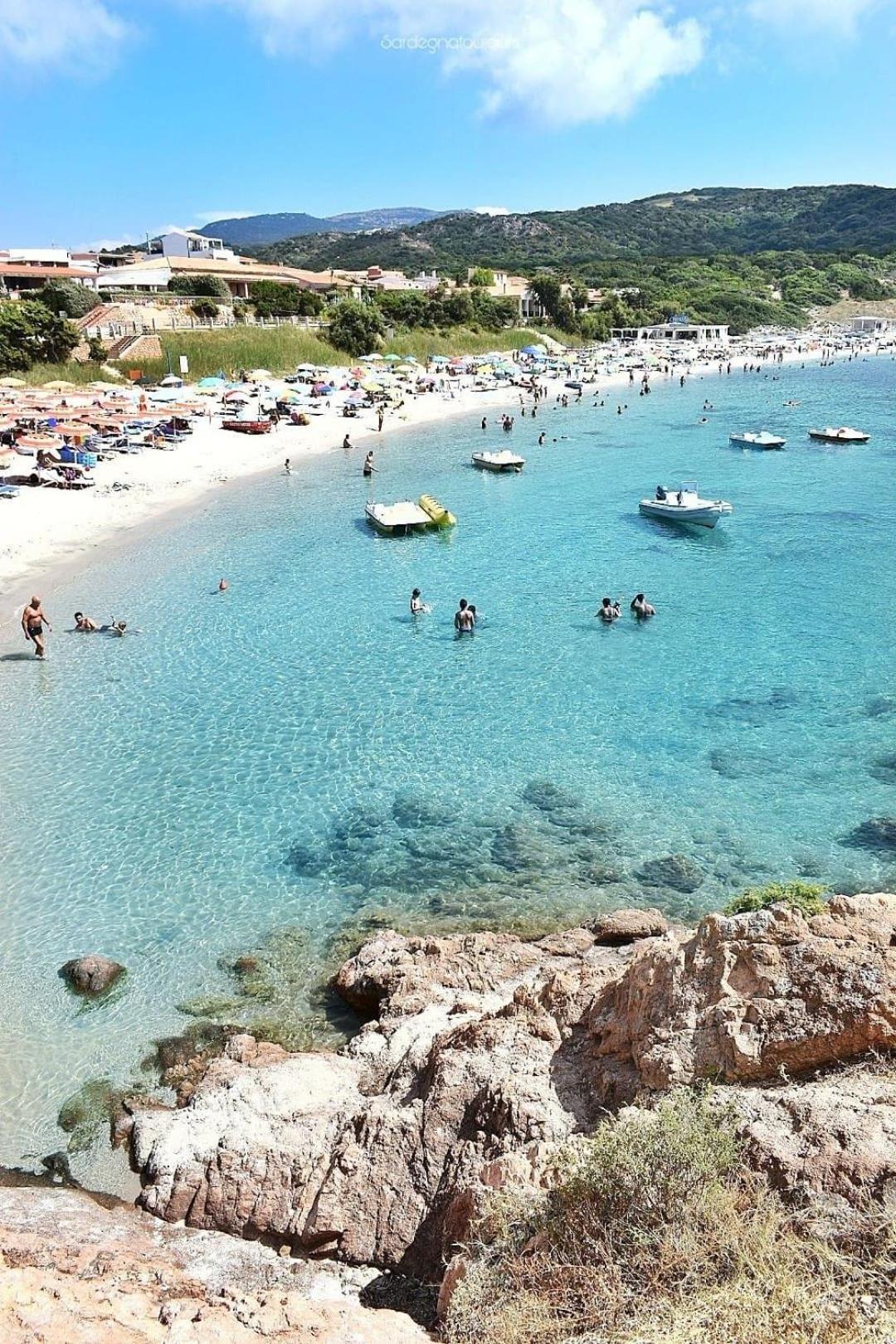 Vista Tramonto Isola Rossa A Due Passi Dalla Spiaggia Villa Luaran gambar